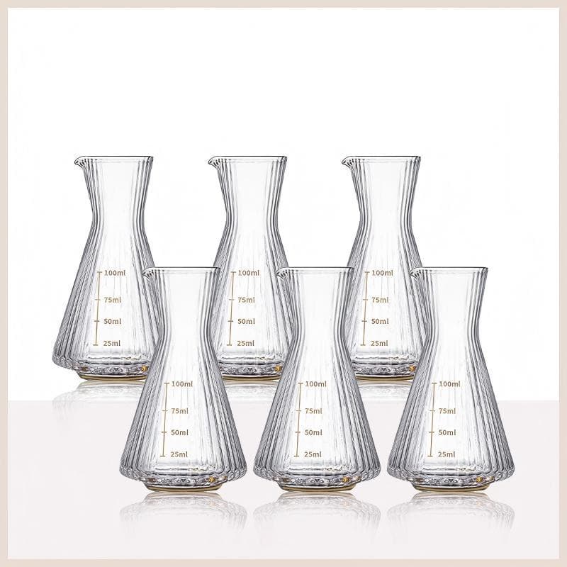 [gold-painted model] 6 100ml graduated wine dispensers (maximum capacity 160ml)