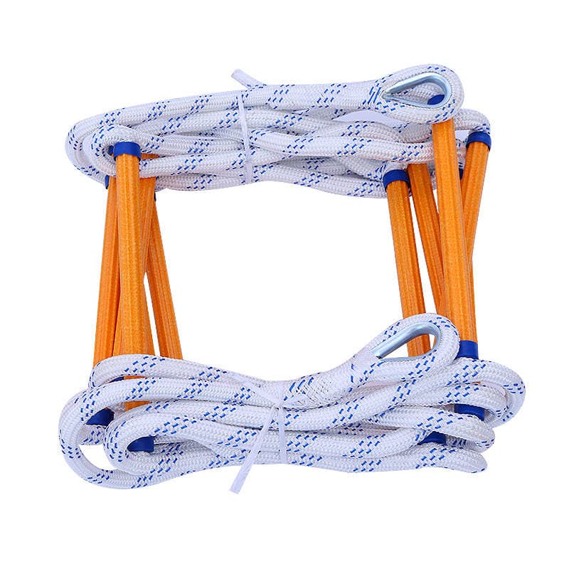 Resin rescue ladder training lifesaving escape soft ladder aerial work down well nylon climbing rope ladder 5