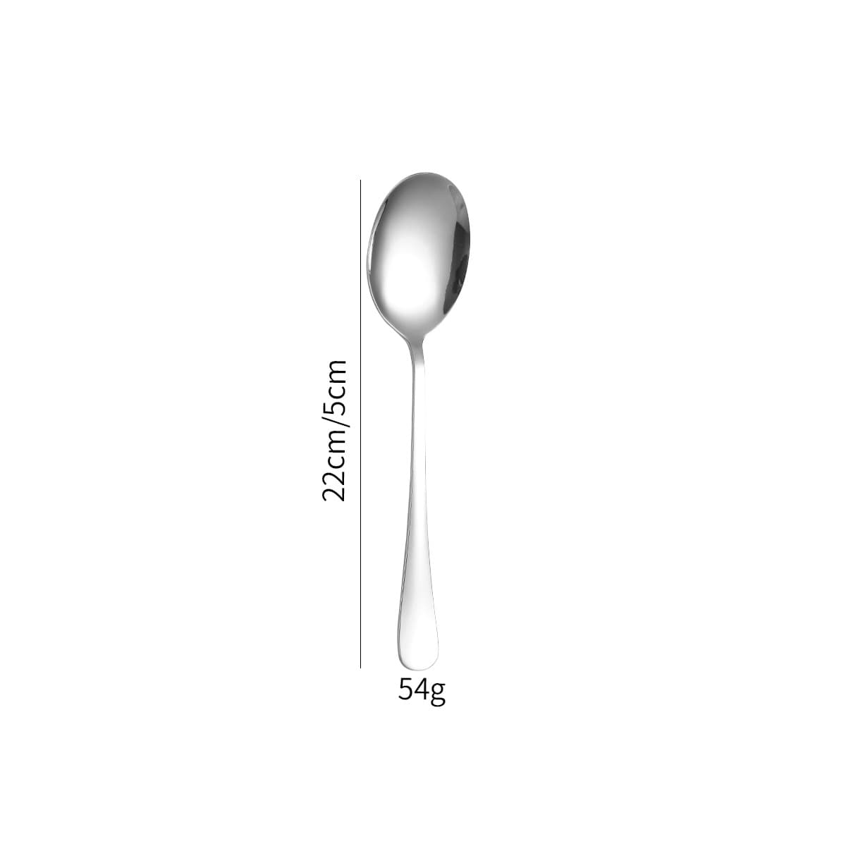 Silver serving spoon