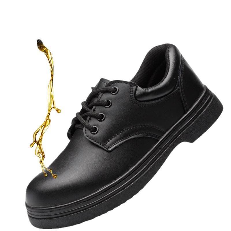 Cross-border Chef Shoes Men's Non-slip Waterproof and Oil-proof Kitchen Pure Cowhide Wear-resistant and Breathable Kitchen Shoes Anti-smashing 1