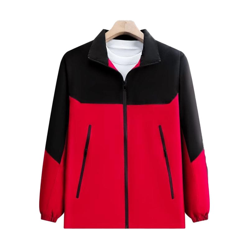 Spring/autumn anti-static lightweight softshell jacket workwear------Red and black
