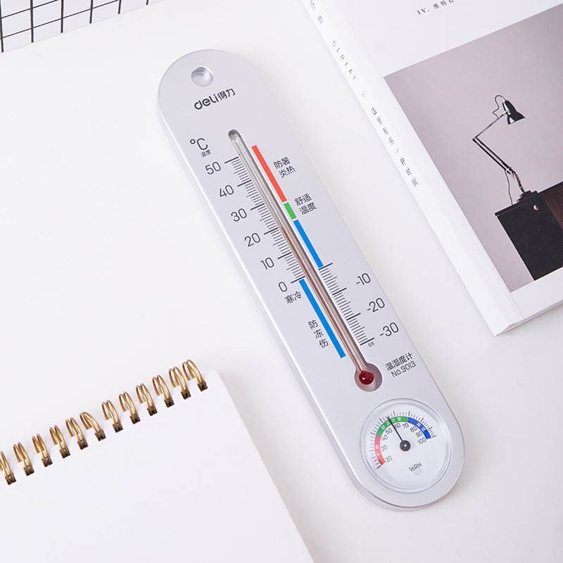 Deli 9013 Temperatur və Rütubət Ölçən, Daxili və Xarici, Divara Quraşdırılan, Batareyasız 4