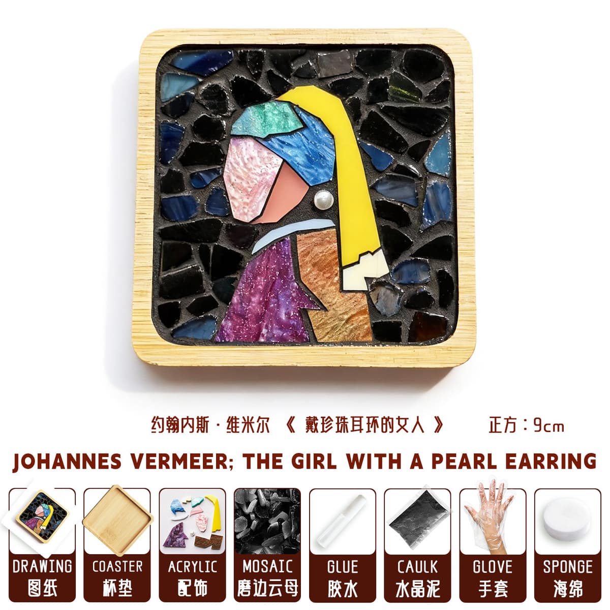 "girl with a pearl earring" diy craft kit