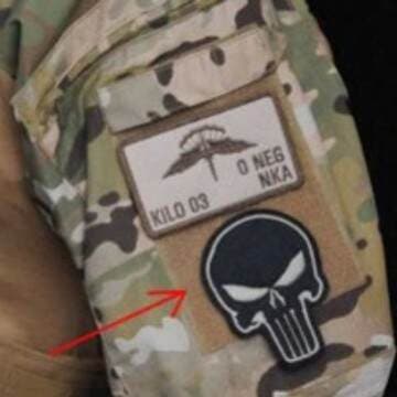 Haike Outdoor Cross-Border 3D Pvc Punisher Epaulettes Velcro Outdoor Backpack Skull Tactical Morale Badge 3