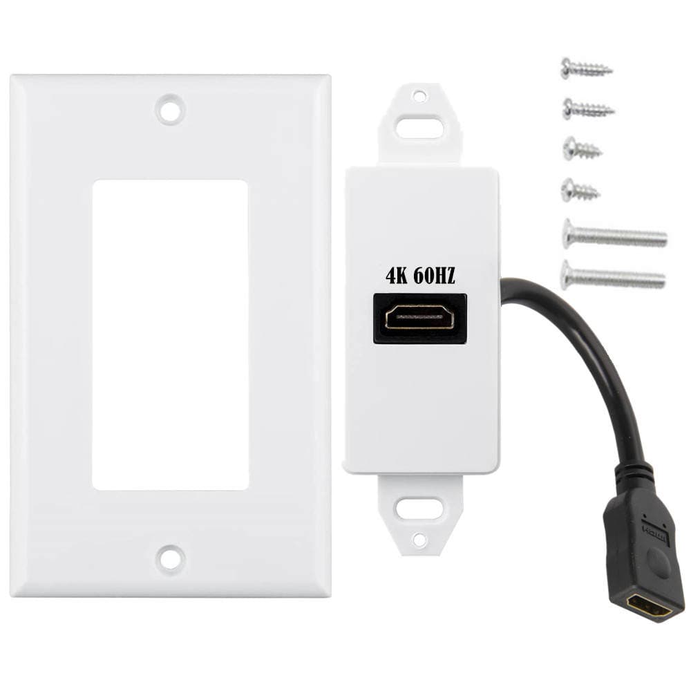 1 Port 2 Port 3 port 4K2.0 Version 60Hz HDMI HD panel wall plug welding-free applicable engineering wiring 5