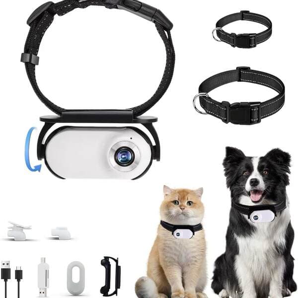Thumb-Sized Action Camera, High-Definition Recorder, Student Party Portable Neck-Mounted Chest Camera for Vlog Monitoring