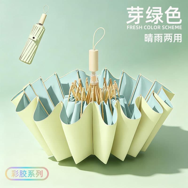 Yellow green [cream color glue 12 strands]