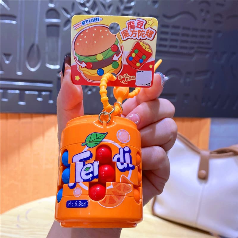 Soda magic bean fidget spinner-orange fanta