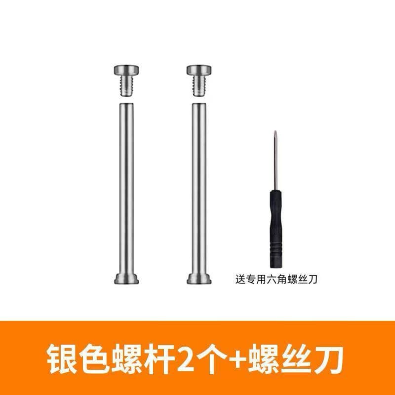Two original silver screws