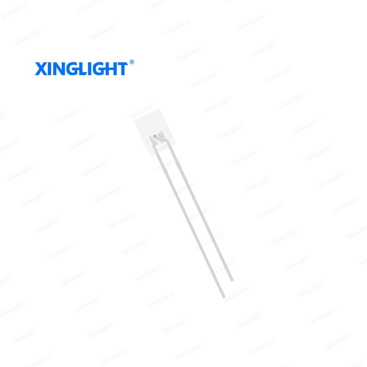 Square Led Light Beads 257/2*5*7 Direct Plug-In Type Transparent Light-Emitting Diode with Long and Short Legs, White, Red, Yellow, and Blue Light 5
