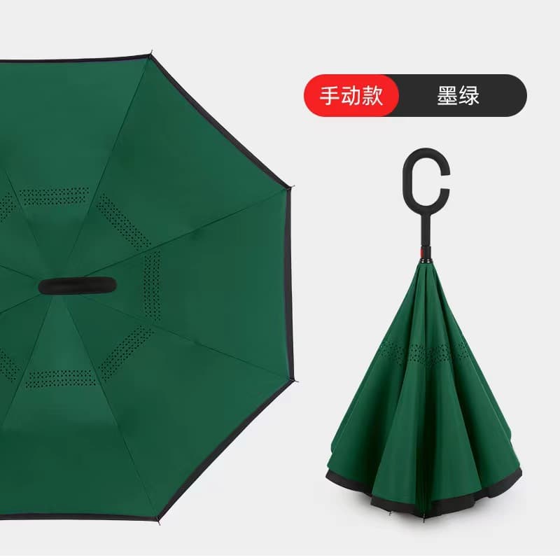 Dark green-hand open