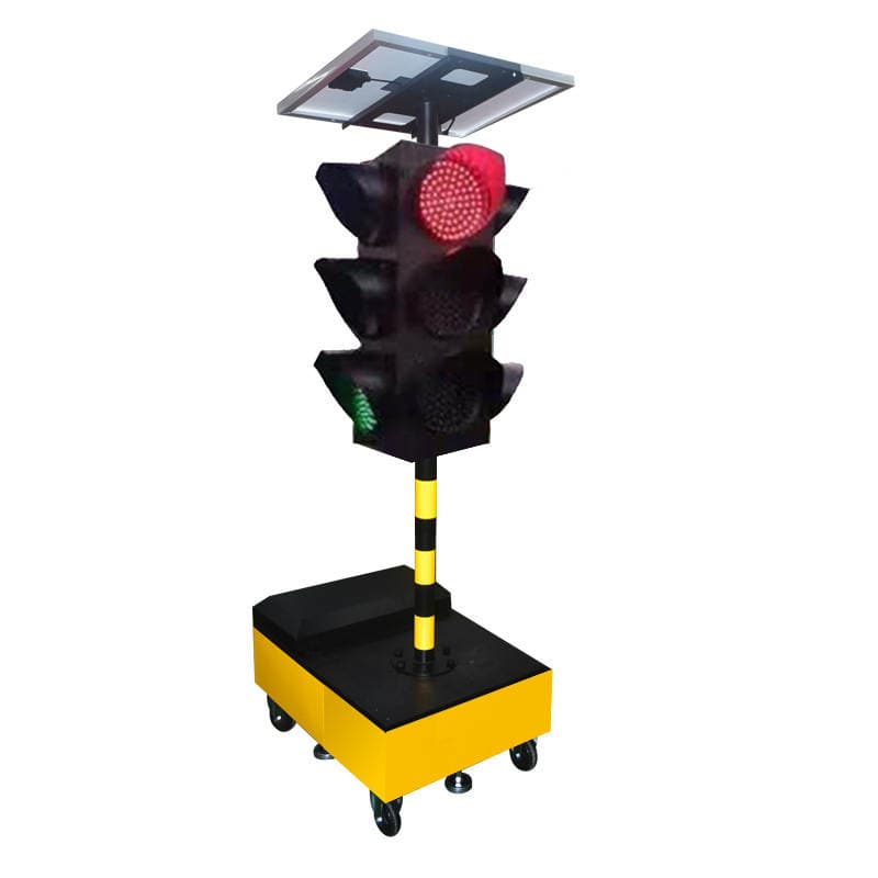 Type 300 Solar Mobile Temporary Traffic Signal Light Multi-time Segment Touch Operation Screen Remote Control Operation 3