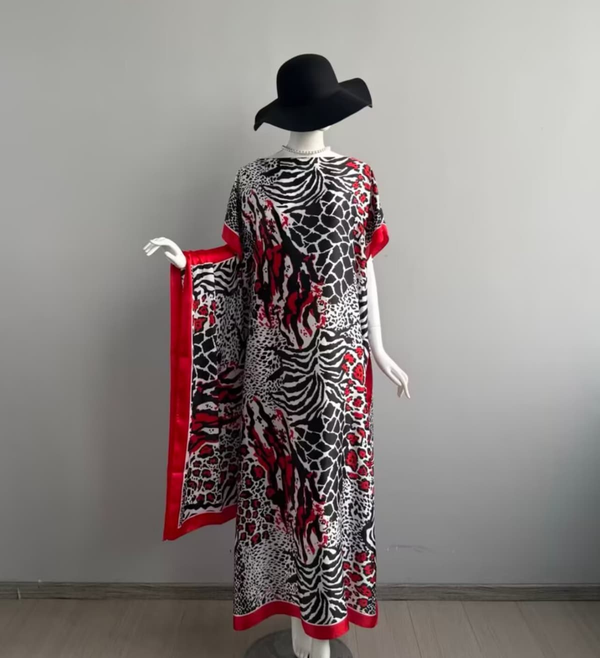 010-african secret-red, black and white