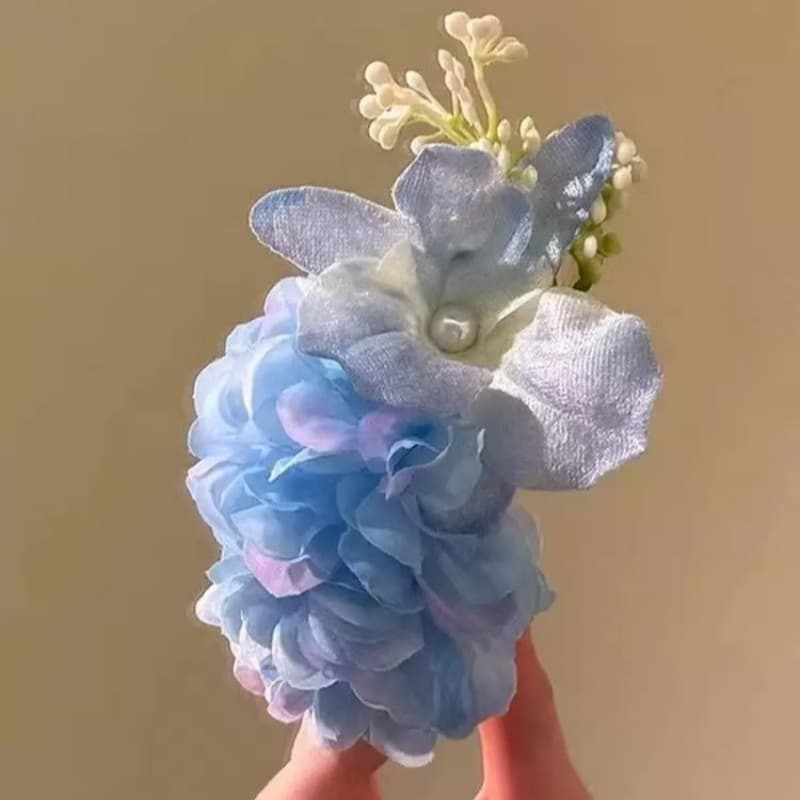 Jacaranda butterfly hair clip