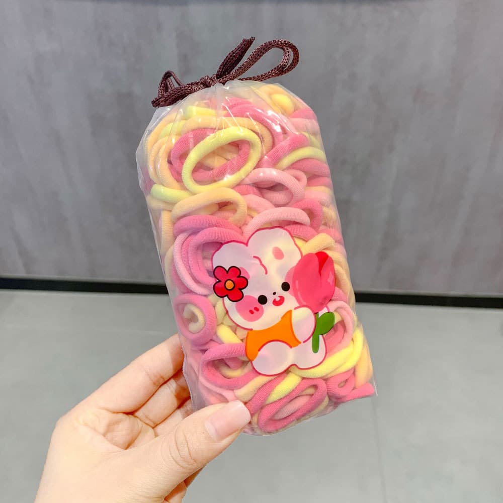 Warm color 200 pieces [cartoon drawstring bag]