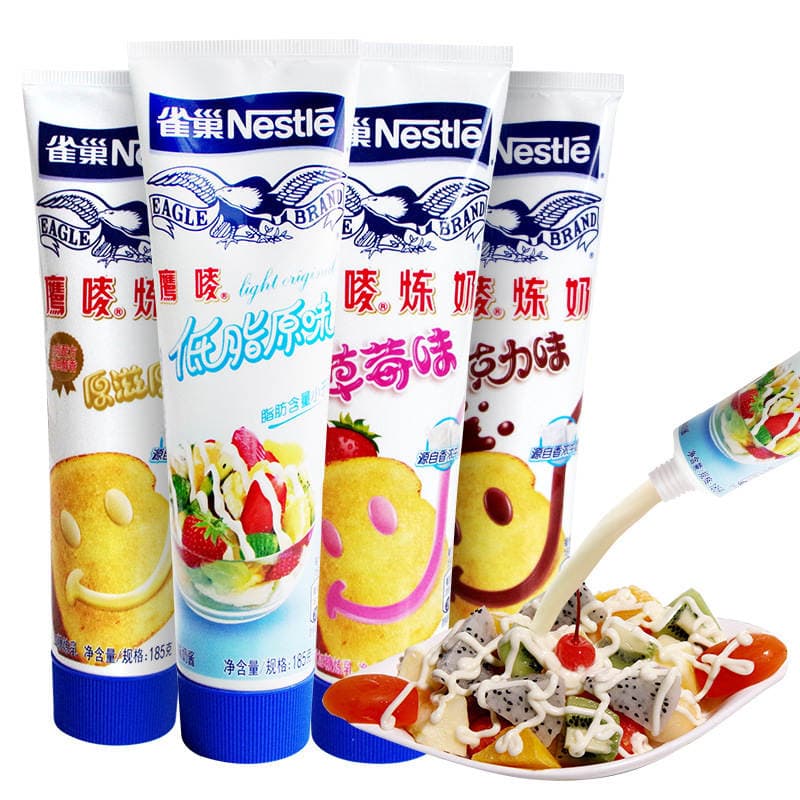 Eagle Mark Condensed Milk 350g Canned Coffee Milk Tea Baking Raw Material Condensed Milk Original Flavor 3