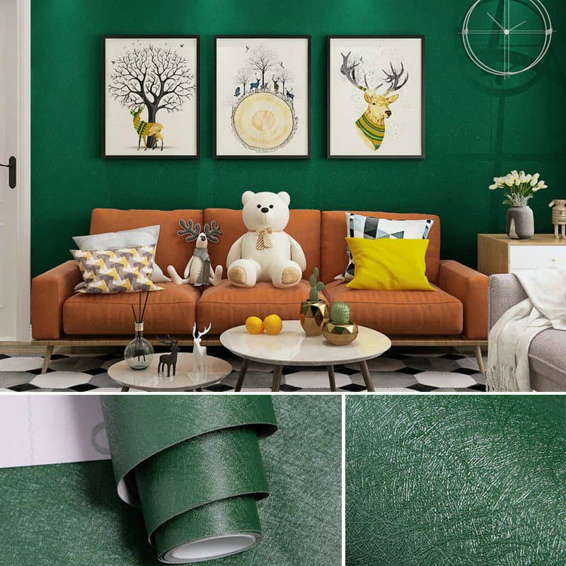 Silk dark green-width 60cm * 1 m long