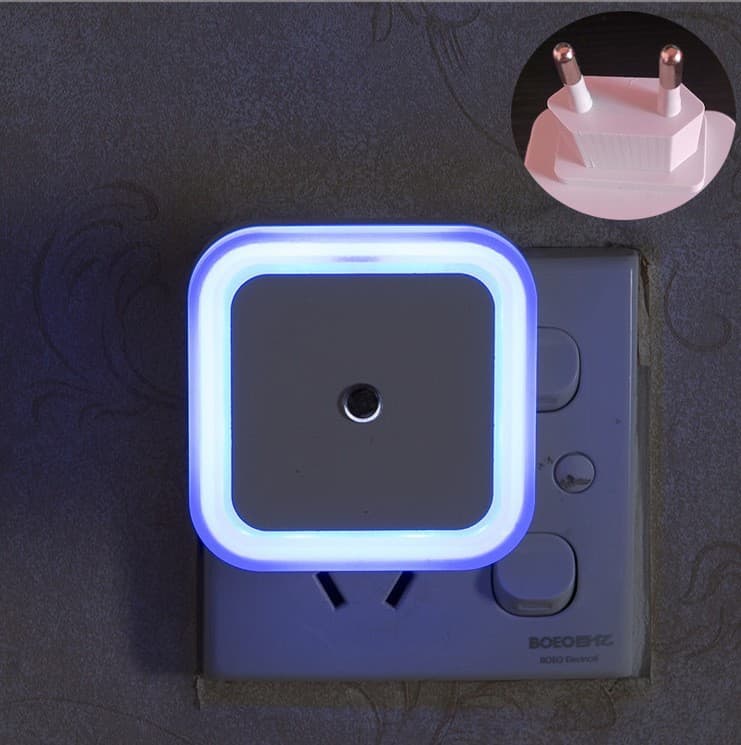 Light control square blue (european plug)