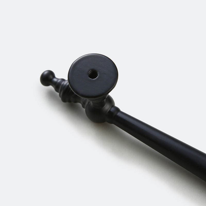 French-Style Minimalist Solid Single-Hole Furniture Hardware Accessories Drawer Cabinet Door Handle American-Style Black Cabinet Wardrobe Handle 4