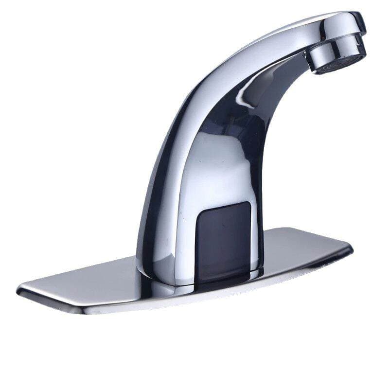 Intelligent Infrared Sensor Faucet for Engineering Projects, Hospitals, and Shopping Malls, Fully Automatic Single Hot and Cold Countertop Basin Anti-Splash Switch 5