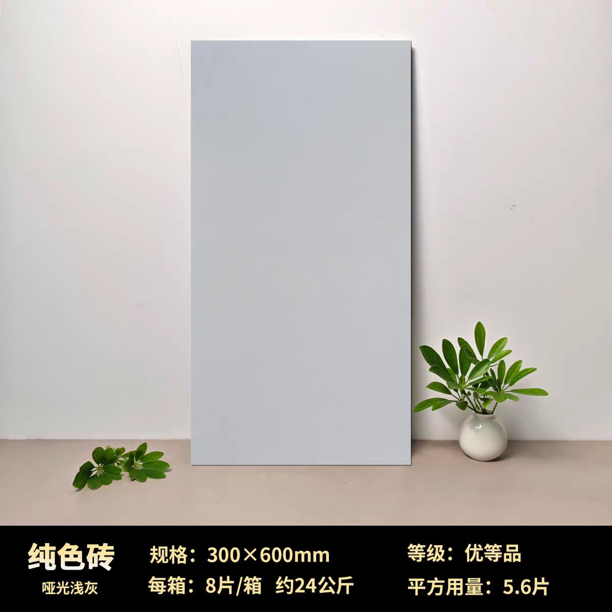 Matte light gray