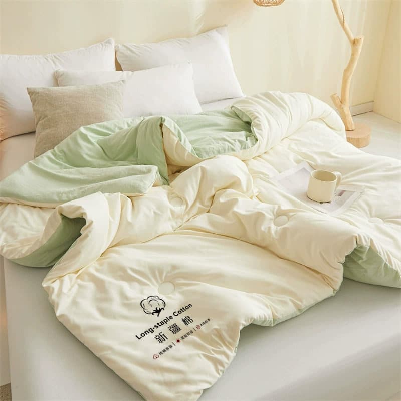 Upgraded model - fruit green and white [soft and thickeneded type a fabric is more delicate]