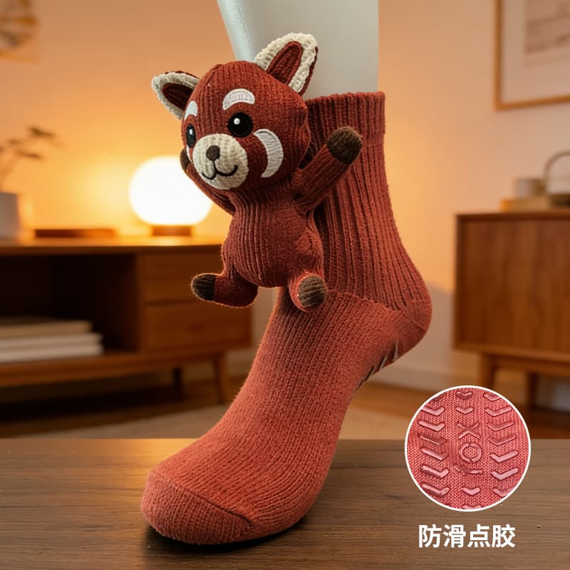 (doll floor socks) fox
