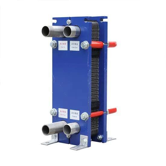 Heat Transfer Coefficient 5000W/ ㎡ ·K Efficient Plate Heat Exchanger Withstands Pressure of 1.5Mpa Factory Direct Sales 5