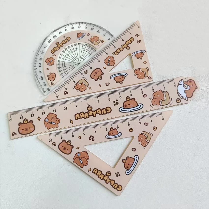 Riding goose capibala ruler set