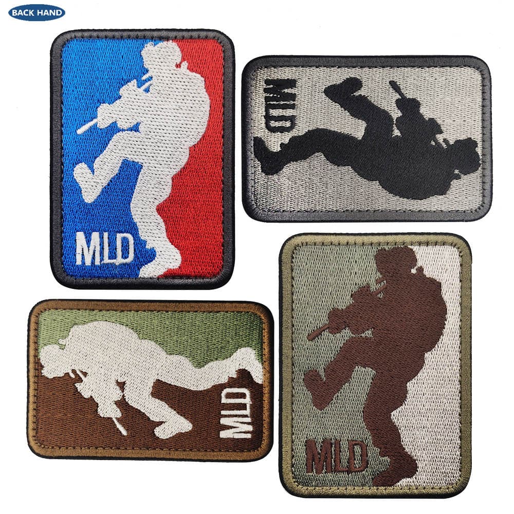 Haike Outdoor Embroidered Cloth Sticker Breaks Into the Door and Enters the Velcro Epilogue Cool Tactical Patch Morale Sticker Backpack Sticker Sticker 1