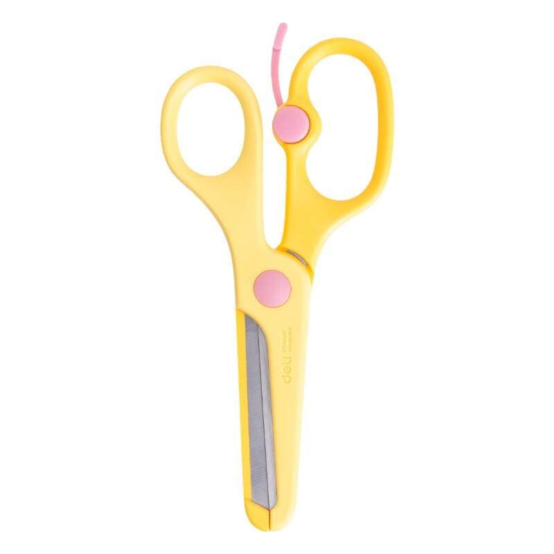 Deli 6024 Student Scissors - Children's Safe Craft Scissors, Won't Hurt Hands, Suitable for Students and Kindergarten DIY Crafts 5