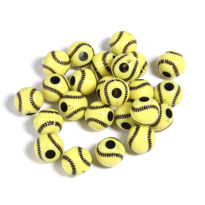 12mm yellow plus black softball