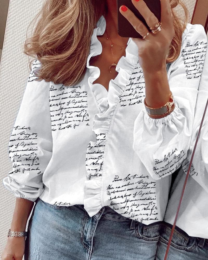 Long sleeve - letter print