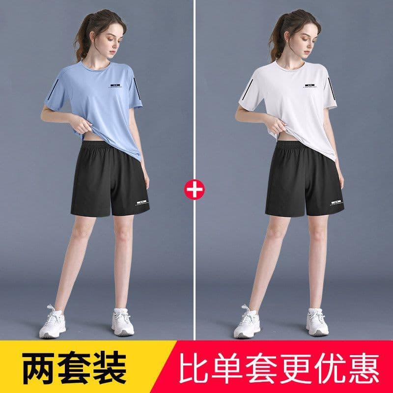 B22 - azure blue + ivory white [recent hot seller] two-piece set