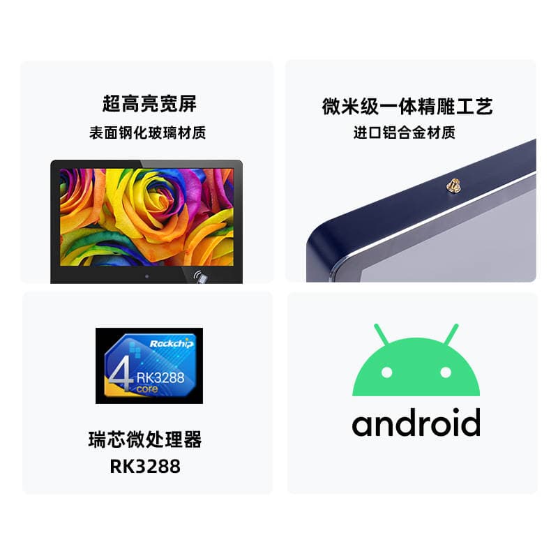 Guanze 21.5inch University Electronic Class Plate College Smart Campus Digital System Android Smart Cloud Touch Screen 4