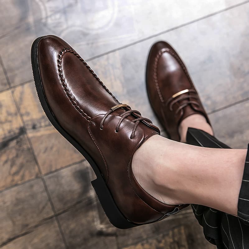 213 dark brown [standard leather shoe size]