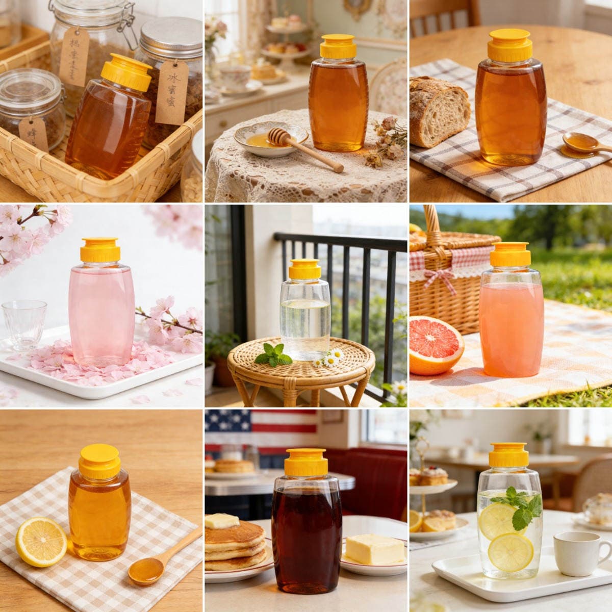 Weiquan Squeeze Bottle for Sauce, Jam Squeeze Bottle, Salad Barbecue Soy Sauce Food-Grade Seasoning Pet Plastic Bottle 4