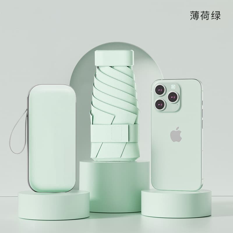 Flat 40% off full blackout [color matching handle] mint green