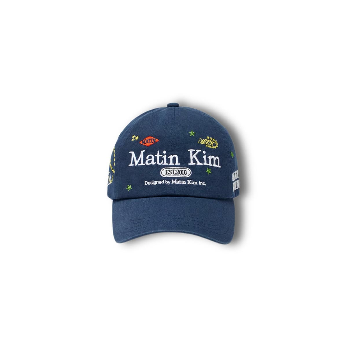 Mk graffiti baseball cap navy blue