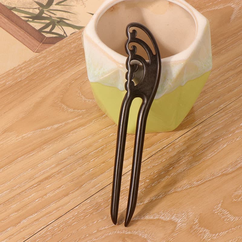 Purple sandalwood u hairpin--17 styles (15cm)