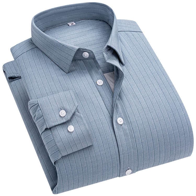 Plaid Warm Shirt for Men, Autumn and Winter New Korean Style Fashion Casual Men's Thickened Shirt for Young and Middle-Aged Men 5