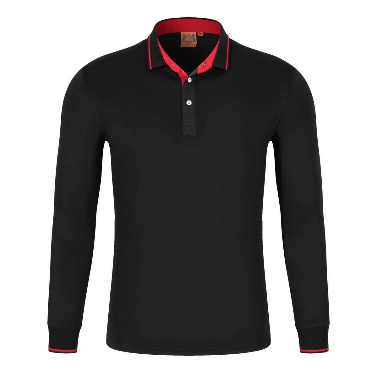 Black with red