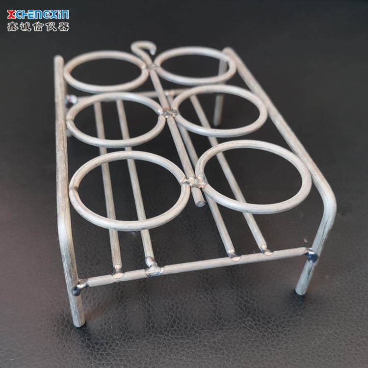Xinxian Manufacturer Supplies Nickel Material Six-Hole Gray Dish Rack, Four-Hole Crucible Rack, Volatile Dividing Bracket in Stock 1