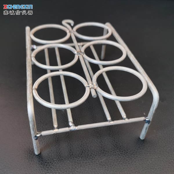 Xinxian Manufacturer Supplies Nickel Material Six-Hole Gray Dish Rack, Four-Hole Crucible Rack, Volatile Dividing Bracket in Stock