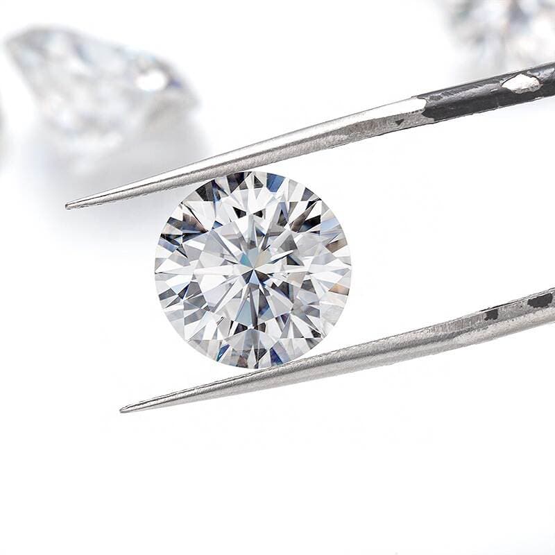 Factory Direct supply D color super white moissanite bare stone round moissanite eight hearts and eight arrows GRA waist size carbon silica wholesale 3