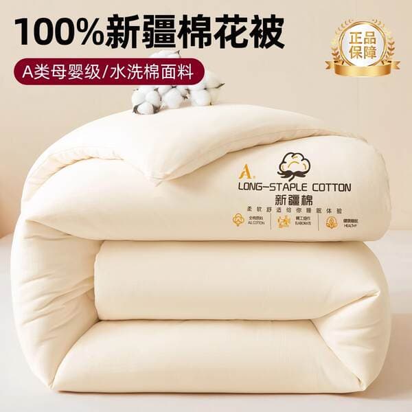 New Model A-Grade 100% Xinjiang Cotton Quilt, Pure Cotton Quilt Core, Winter Quilt, Spring and Autumn Quilt, Summer Quilt, Pad Quilt, Air Conditioning Quilt