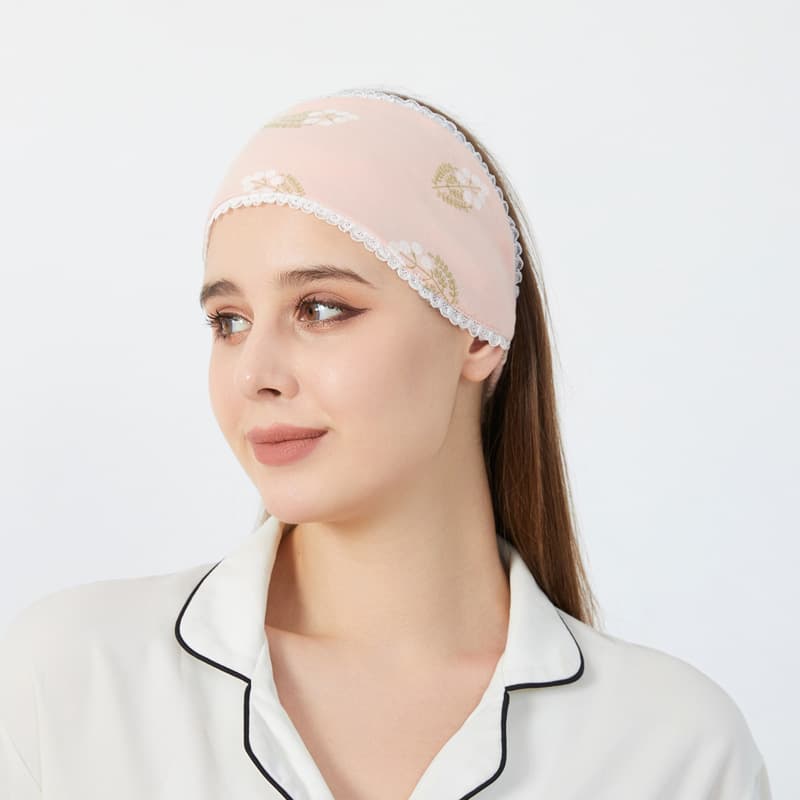 9863 ancient powder lace headscarf (double thin)