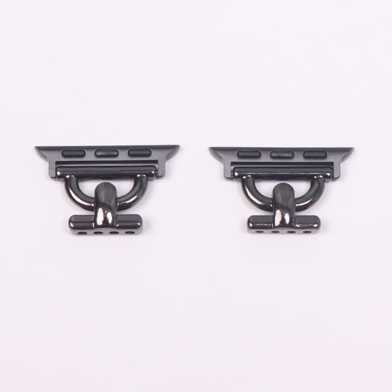 New d-shaped buckle beaded model - black (braided double row or single row)
