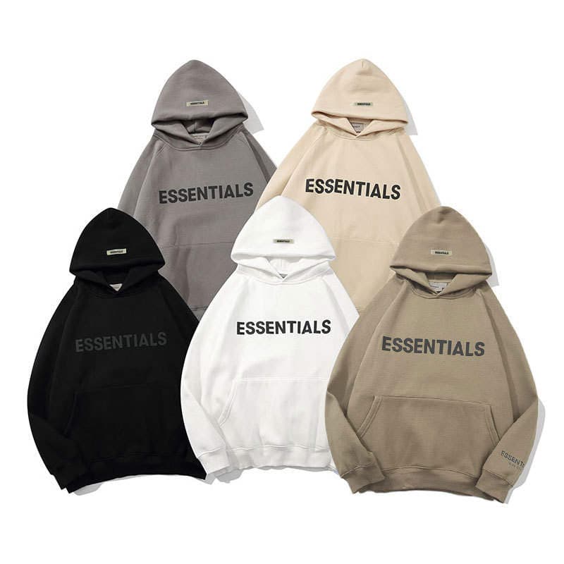 Multiline Essentials Trendyy New Chest Logo Laminated Hooded Sweatshirt Fog 1