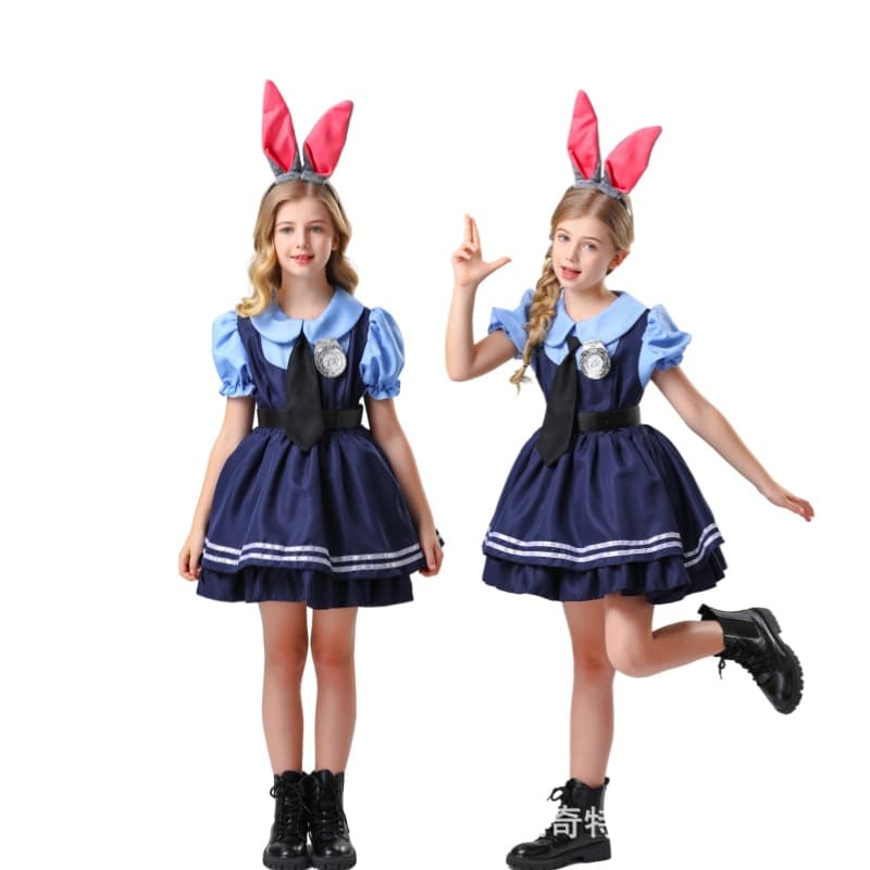 Girls [skirt + tie + belt + badge + headwear]